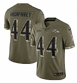 Men's Baltimore Ravens #44 Marlon Humphrey 2022 Olive Salute To Service Limited Stitched Jersey,baseball caps,new era cap wholesale,wholesale hats